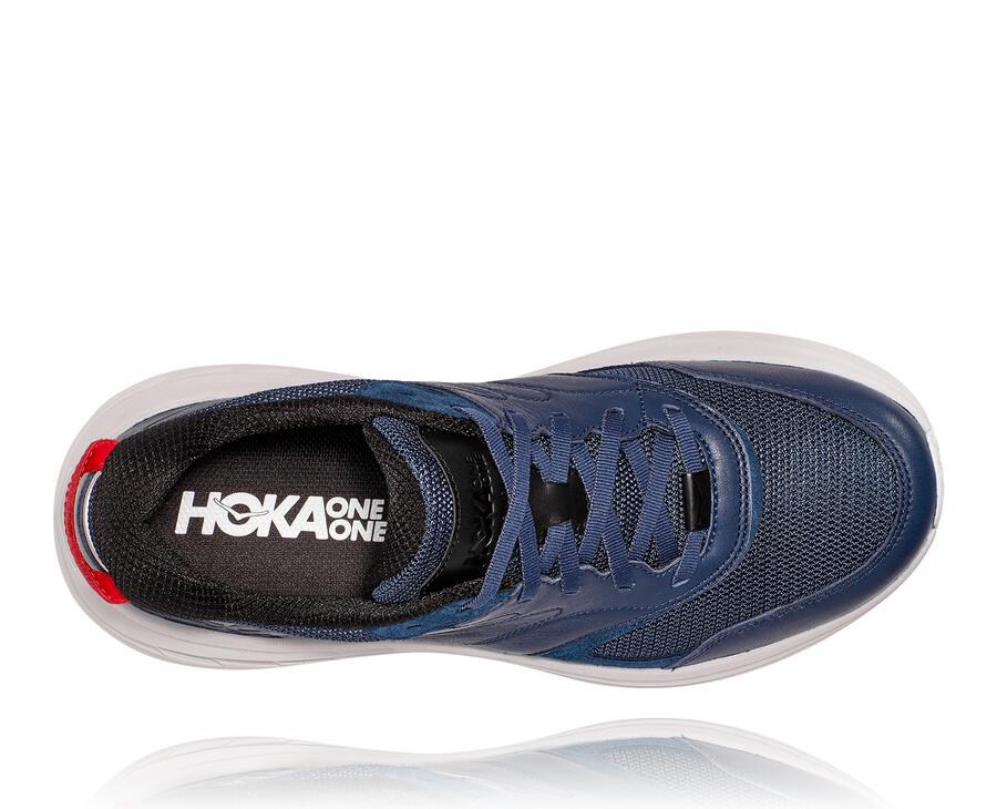 Tenis Hoka One One Feminino Azul Marinho/Branco - Bondi L - 834-ONLMDC